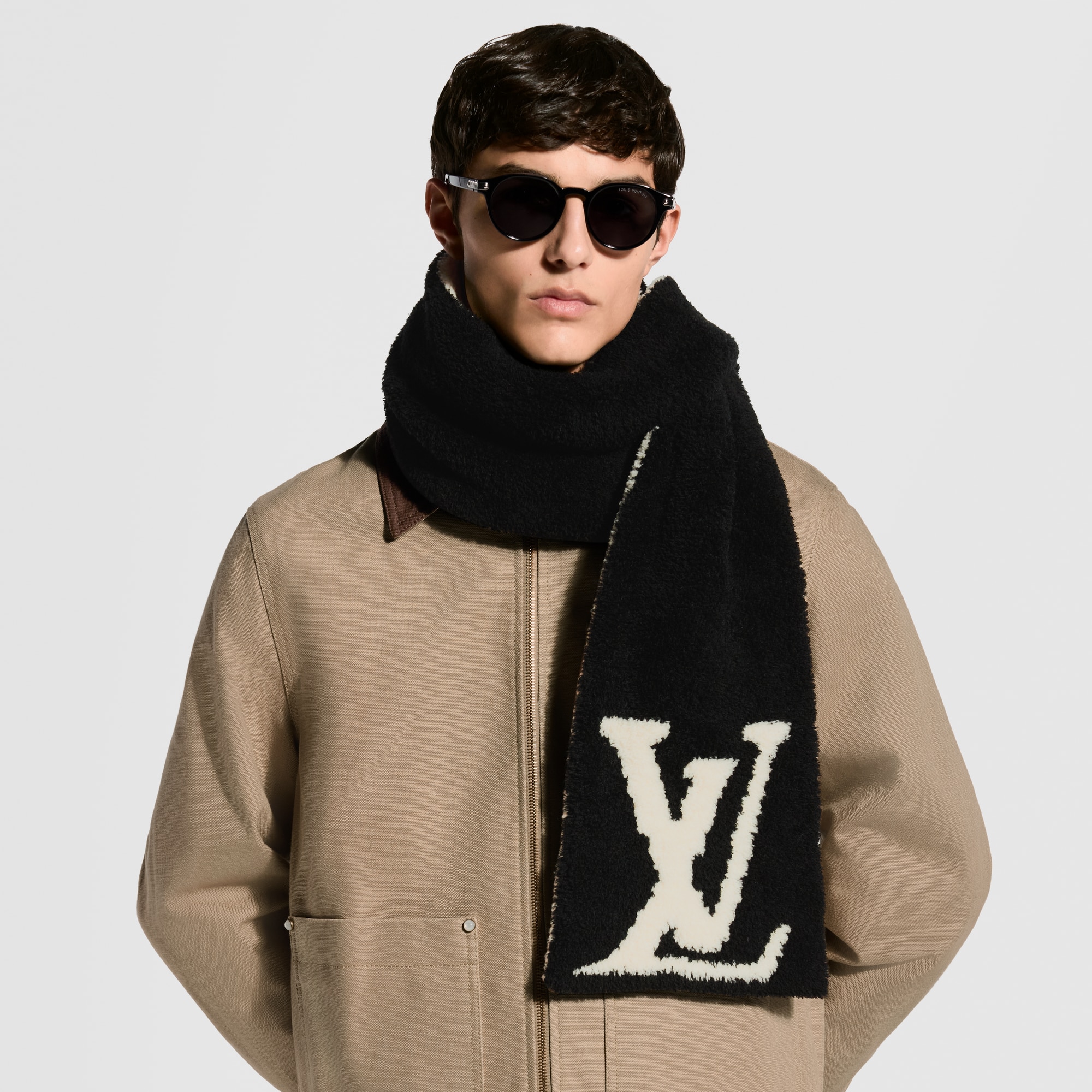 LOUIS VUITTON マフラー ブラゾン ブラック ≪新品≫ルイヴィトン マフラー コンフィー M79399 ノワール 黒